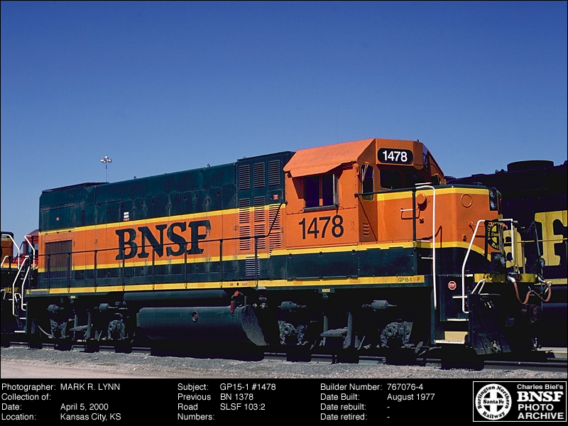 The Bnsf Photo Archive Gp15 1 1478